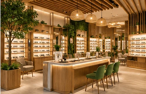 NATURAL dekor modeli: ahşap dokular, doğal görünümlü taş, bitki detayları