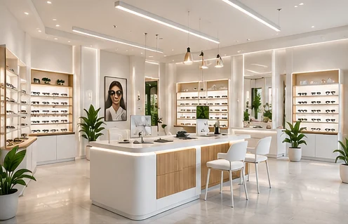 PURE dekor modeli: mat yüzeyler, açık renk ahşap, sade cam detaylar